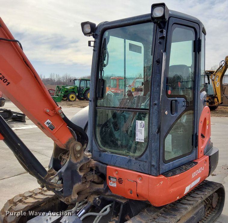 image for item DL2276 2015 Kubota KX040-4  mini excavator