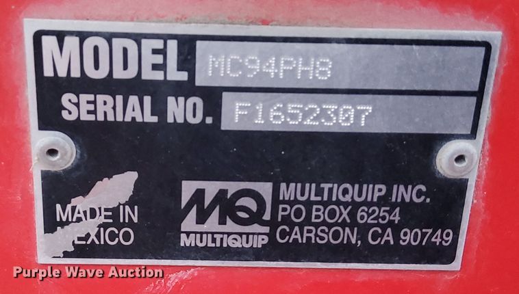 image for item DL2295 Multiquip MC94PH8  concrete mixer