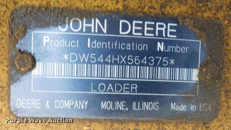 image for item DM2547 1997 John Deere 544H  wheel loader