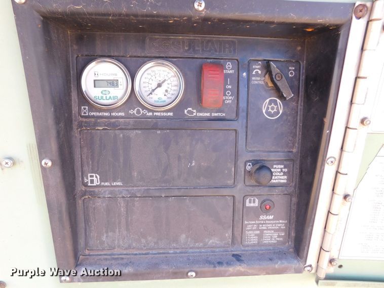 image for item DM2553 2014 Sullair 185DPQCAi4  air compressor