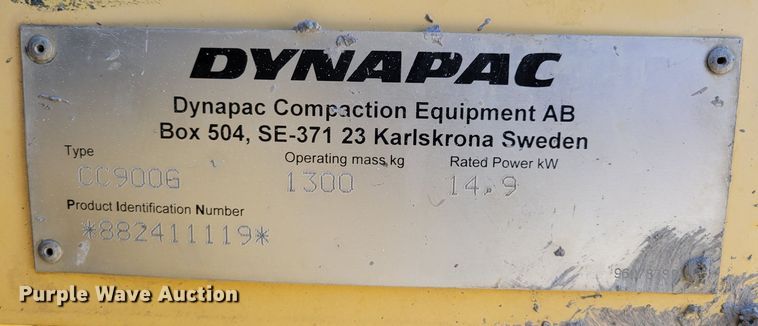 image for item DM8149 Dynapac CC900G  double drum vibratory roller