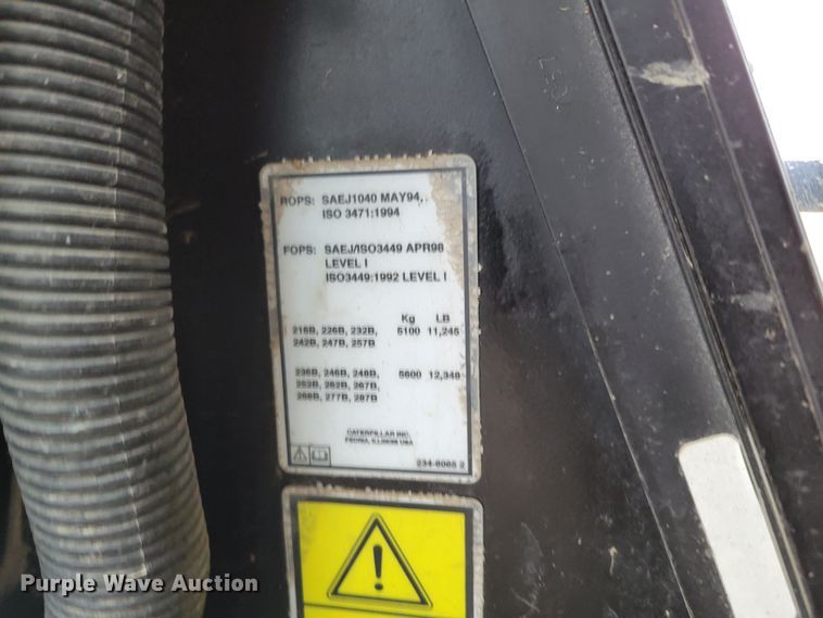 image for item DM8161 2007 Caterpillar 257B  tracked skid steer loader