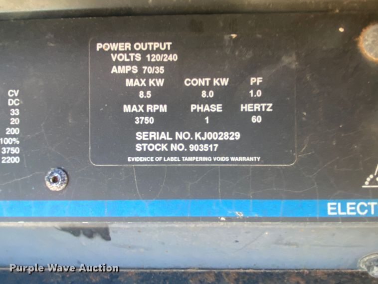 image for item DN7642 Miller 225T  welder