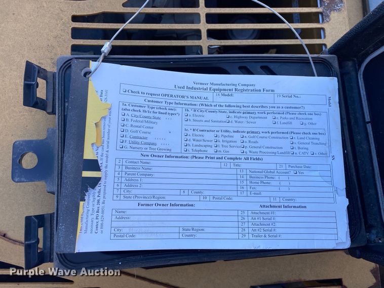 image for item DN7644 2003 Vermeer RT200  trencher