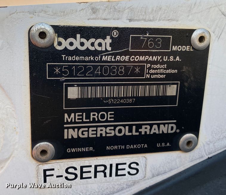 image for item DN8102 1999 Bobcat 763B  skid steer loader