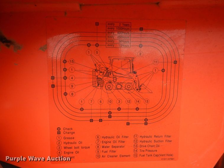 image for item DO1665 2016 Kubota SSV75 skid steer loader