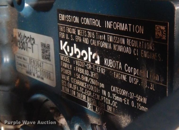 image for item DO1665 2016 Kubota SSV75 skid steer loader