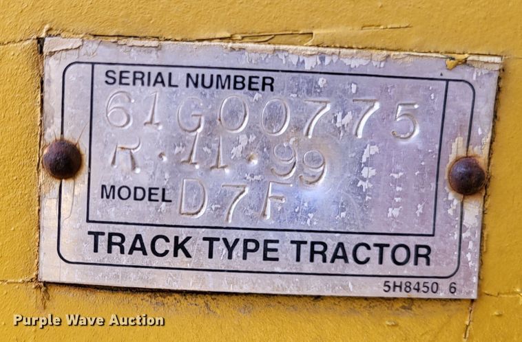 image for item DO3473 Caterpillar D7F  dozer