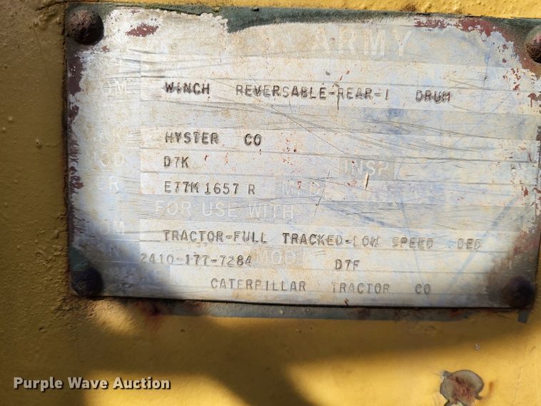 image for item DO3474 Caterpillar D7F  dozer