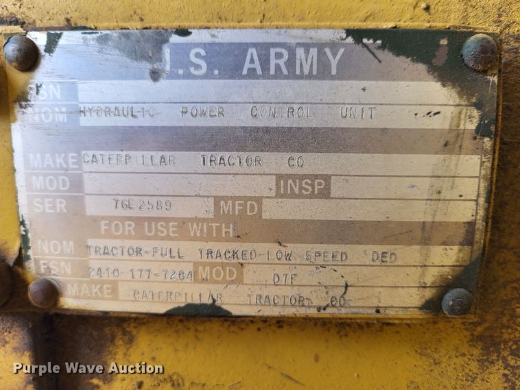 image for item DO3474 Caterpillar D7F  dozer