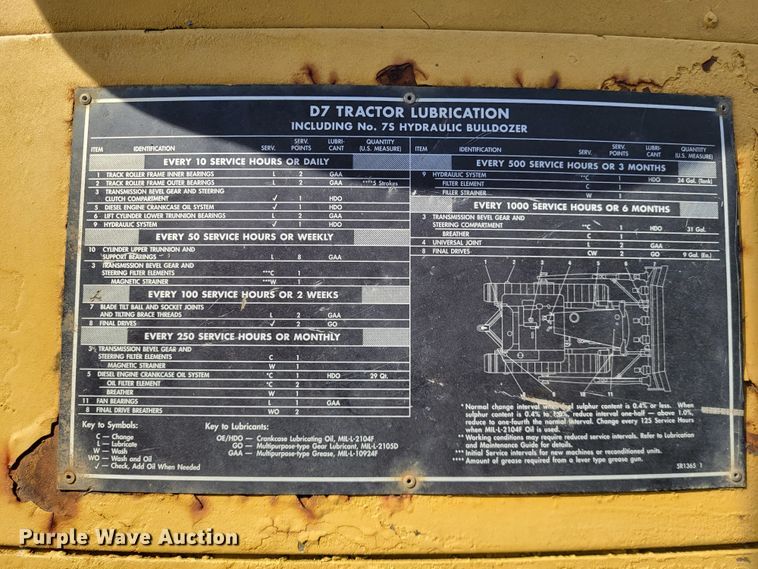 image for item DO3474 Caterpillar D7F  dozer