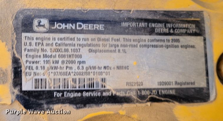 image for item DO3487 2005 John Deere 330C LC  excavator
