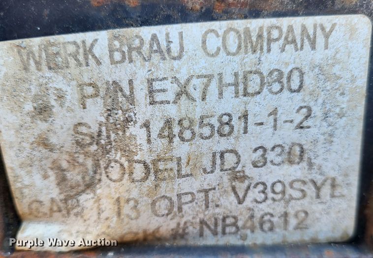 image for item DO3488 Werk Brau JD330  30"W excavator bucket
