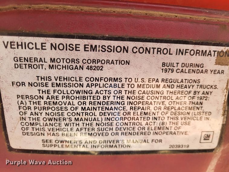 image for item DO3492 1980 Chevrolet 70  water truck