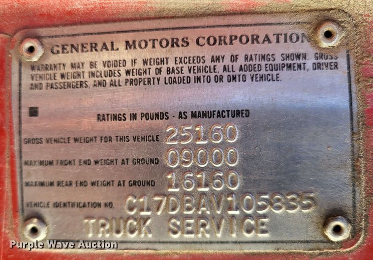 image for item DO3492 1980 Chevrolet 70  water truck