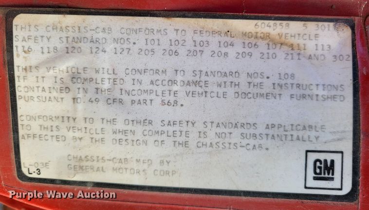 image for item DO3492 1980 Chevrolet 70  water truck