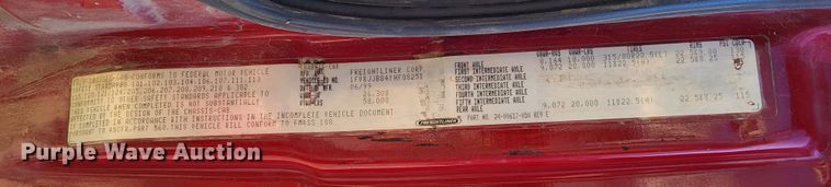 image for item DO3508 2000 Freightliner FL80  dump truck