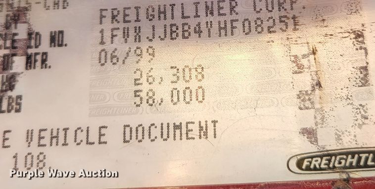 image for item DO3508 2000 Freightliner FL80  dump truck