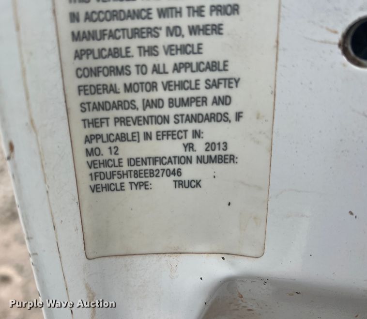 image for item DO8871 2014 Ford F550 Super Duty  bucket truck