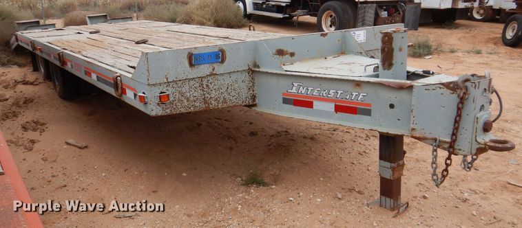 image for item DQ1899 2018 Interstate 20DT  equipment trailer