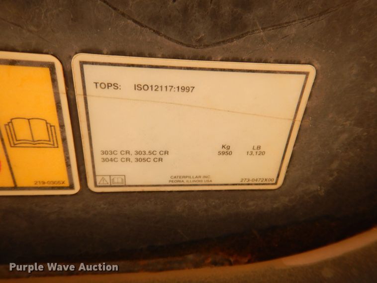 image for item DQ1910 2006 Caterpillar 303CCR  mini excavator