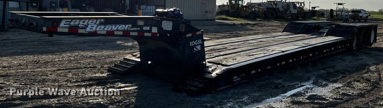image for item DQ1925 1999 Eager Beaver 50GSL  lowboy equipment trailer