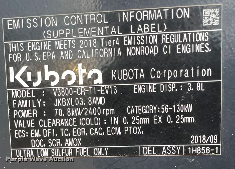 image for item DQ1930 Kubota SVL95-2S  tracked skid steer loader