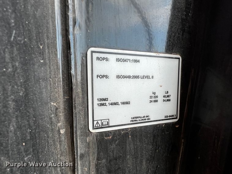 image for item DQ1932 2012 Caterpillar 140M2 VHP Plus  motor grader