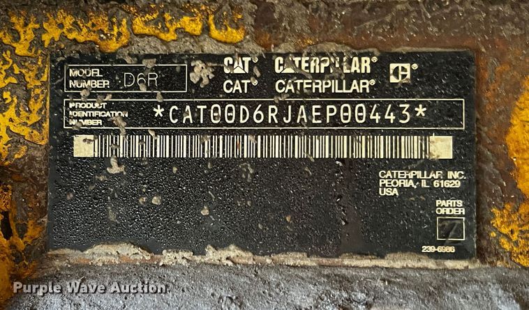 image for item DQ1941 2004 Caterpillar D6R XW Series II  dozer