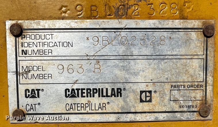 image for item DQ1942 1998 Caterpillar 963B LGP  track loader