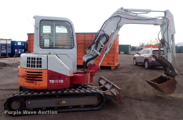 image for item DQ5042 2008 Takeuchi TB153FR  mini excavator