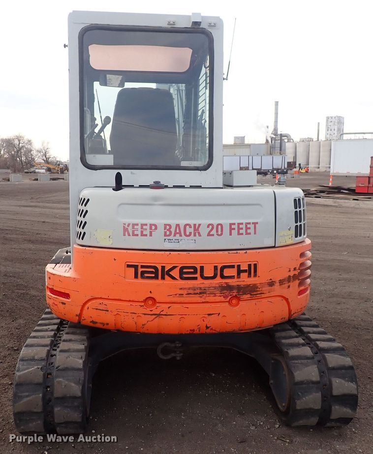 image for item DQ5042 2008 Takeuchi TB153FR  mini excavator