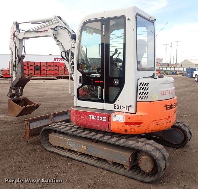 image for item DQ5042 2008 Takeuchi TB153FR  mini excavator