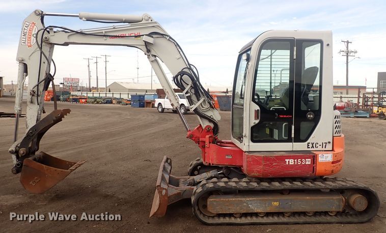 image for item DQ5042 2008 Takeuchi TB153FR  mini excavator
