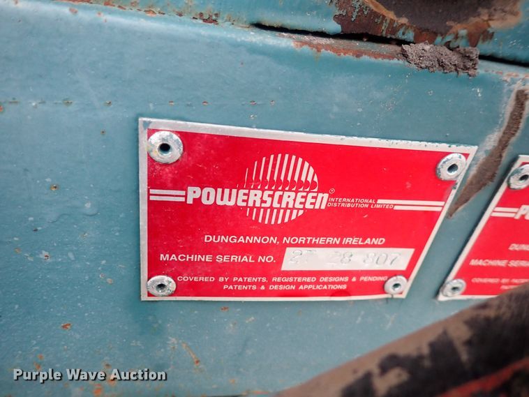 image for item DQ5047 Powerscreen MK2  screening plant