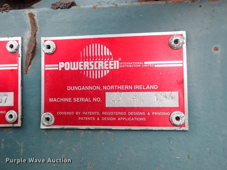 image for item DQ5047 Powerscreen MK2  screening plant