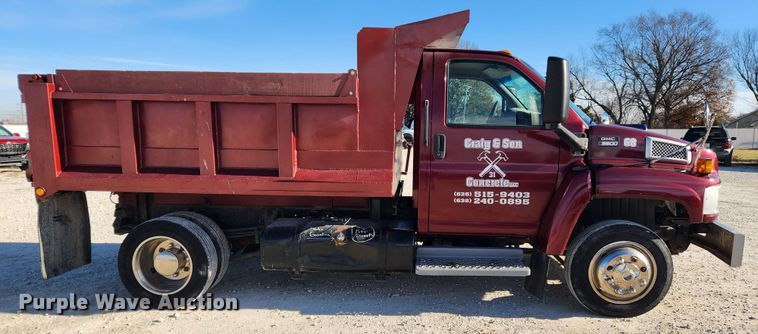 image for item DQ5376 2004 GMC C5500  dump truck