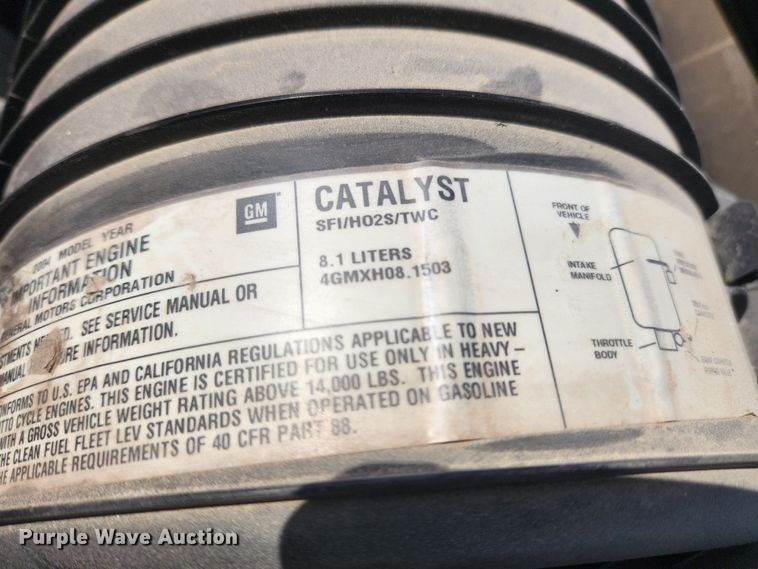 image for item DQ5376 2004 GMC C5500  dump truck