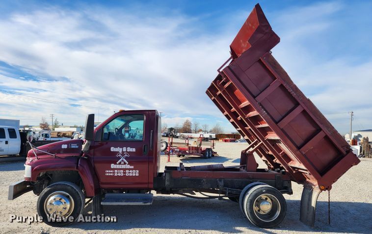 image for item DQ5376 2004 GMC C5500  dump truck