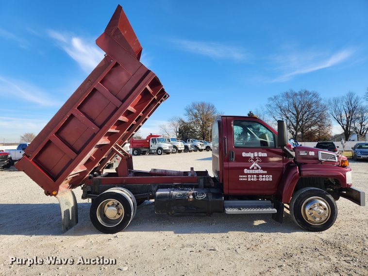 image for item DQ5376 2004 GMC C5500  dump truck