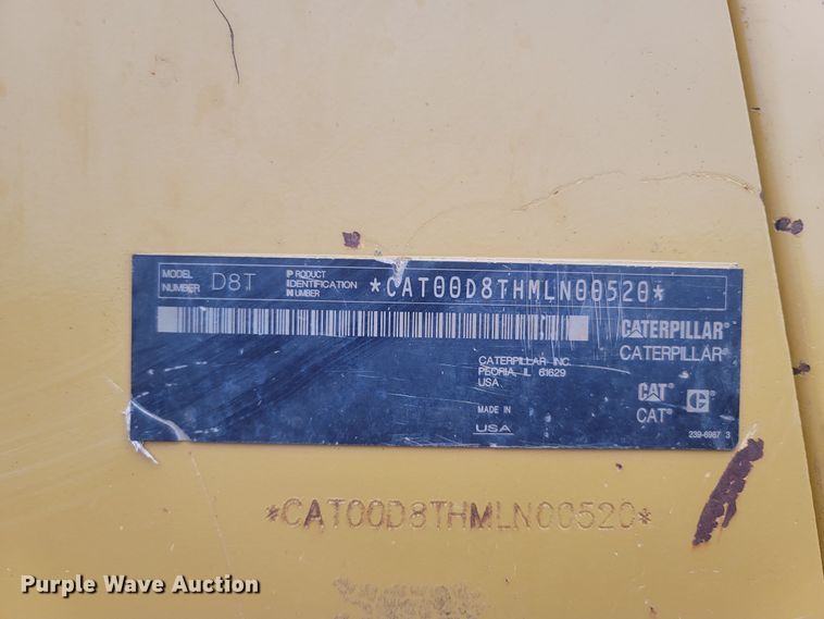 image for item DR3370 2012 Caterpillar D8T  dozer
