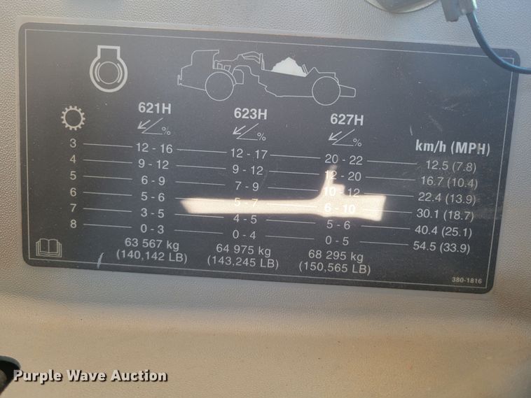 image for item DR5505 2013 Caterpillar 623H elevating scraper