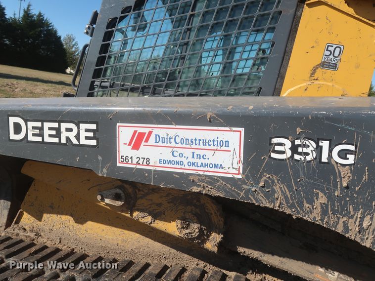 image for item DR6754 2021 John Deere 331G  tracked skid steer loader