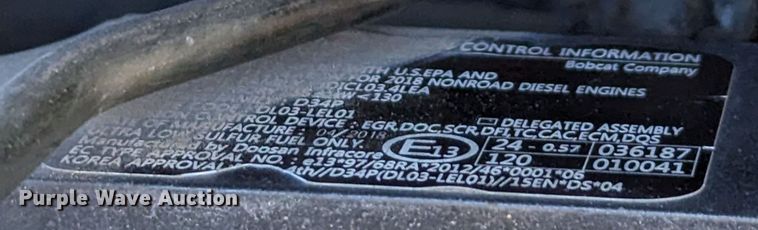 image for item DR6755 2018 Bobcat T870  tracked skid steer loader