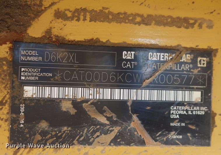 image for item DR6756 2014 Caterpillar D6K2 XL dozer
