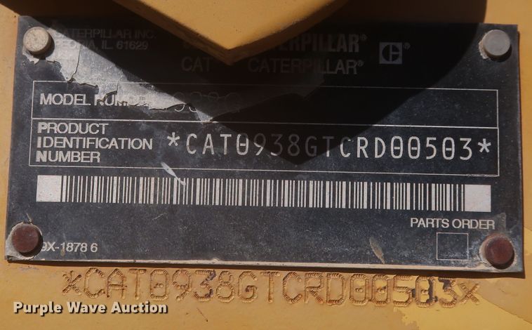 image for item DR6757 2003 Caterpillar 938G Series II  wheel loader