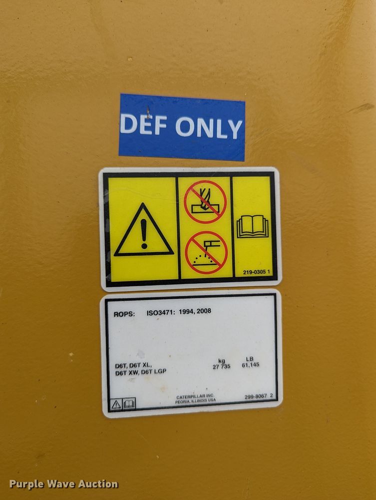 image for item DR6758 2018 Caterpillar D6T XL VP  dozer