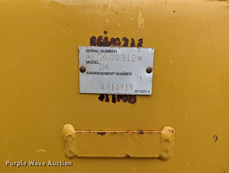 image for item DR6758 2018 Caterpillar D6T XL VP  dozer