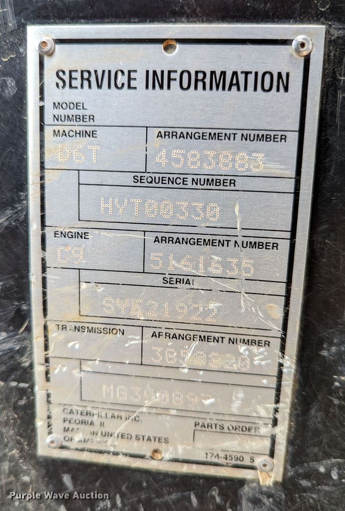 image for item DR6758 2018 Caterpillar D6T XL VP  dozer