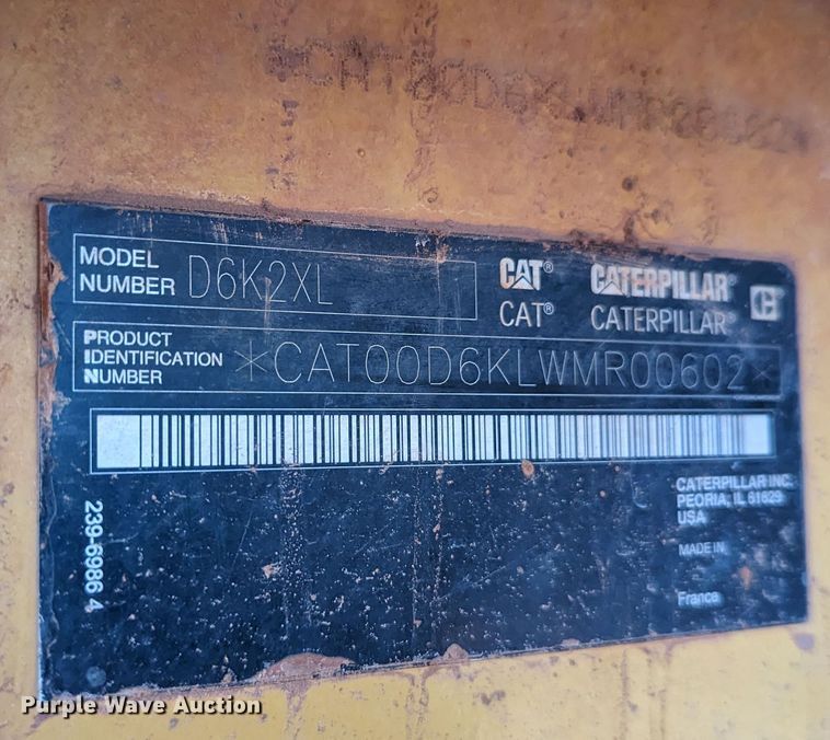 image for item DR6759 2014 Caterpillar D6K2 XL  dozer